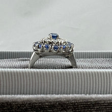 Load image into Gallery viewer, Sapphire and Diamond Cocktail Ring
