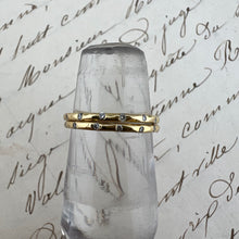 Load image into Gallery viewer, Gold and Diamond Stacking Rings
