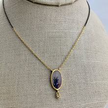 Load image into Gallery viewer, 18k Oval Dendritic Agate Necklace
