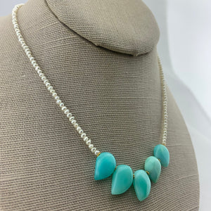Andean Opal and Fresh Water Pearl Necklace