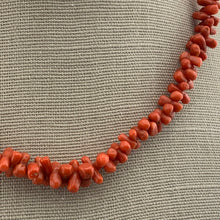 Load image into Gallery viewer, Vintage and New Coral Necklace with 18k Gold Detail
