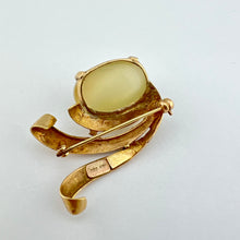 Load image into Gallery viewer, Retro Moonstone and Gold Pin
