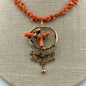 ReImagined Vintage Coral Necklace
