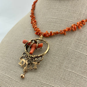 ReImagined Vintage Coral Necklace