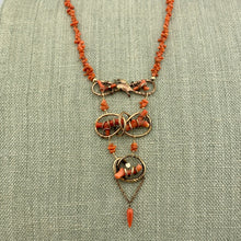 Load image into Gallery viewer, Triple Tier Antique Branch Coral Necklace
