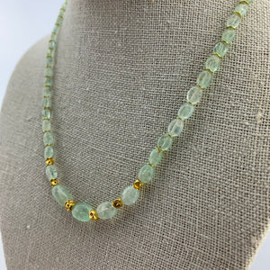 Smooth Pale Emerald Necklace