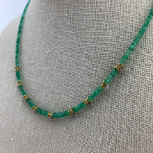 Load image into Gallery viewer, Emerald and Rose Cut Diamond Necklace
