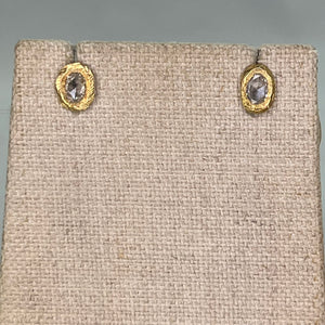 Diamond and Gold Stud Earrings
