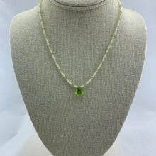 Load image into Gallery viewer, Peridot and Seed Pearl Necklace
